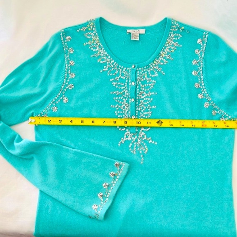 Caché~Silk & Cashmere Sweater/ Exceptional ~Stunning  / Host Pick - Picture 8 of 13